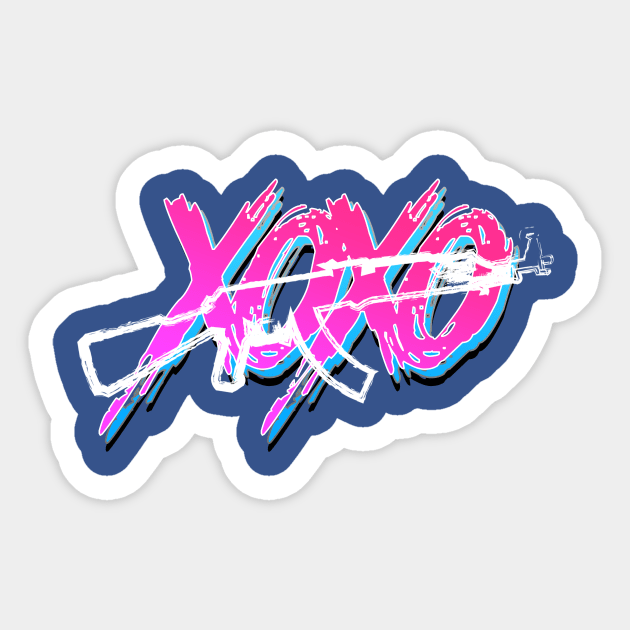 XOXO - Hugs and kisses!!! Sticker by C E Richards
